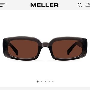 Meller Women’s Rectangular Sunglasses in Dark Brown